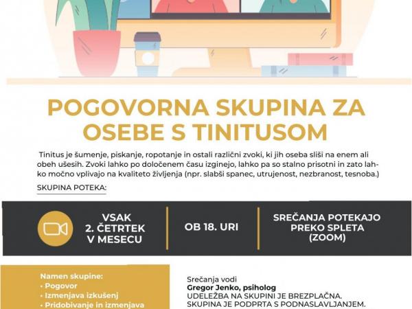 Pogovorna skupina za osebe s tinitusom