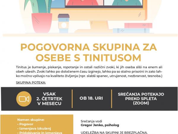 Pogovorna skupina za osebe s tinitusom