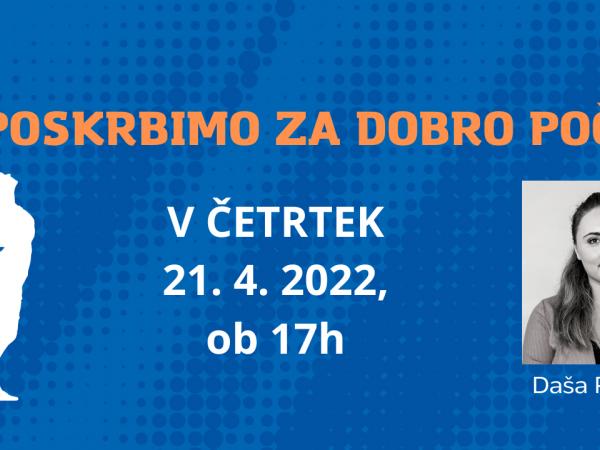 POSKRBIMO ZA DOBRO POČUTJE