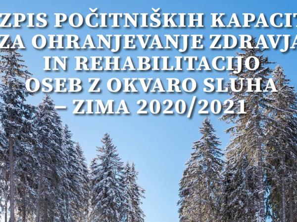 Razpis za koriščenje počitniških objektov ZDGNS – novoletni prazniki in zimske počitnice 2021