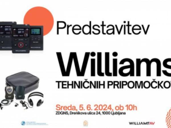 Predstavitev tehničnih pripomočkov Williams AV